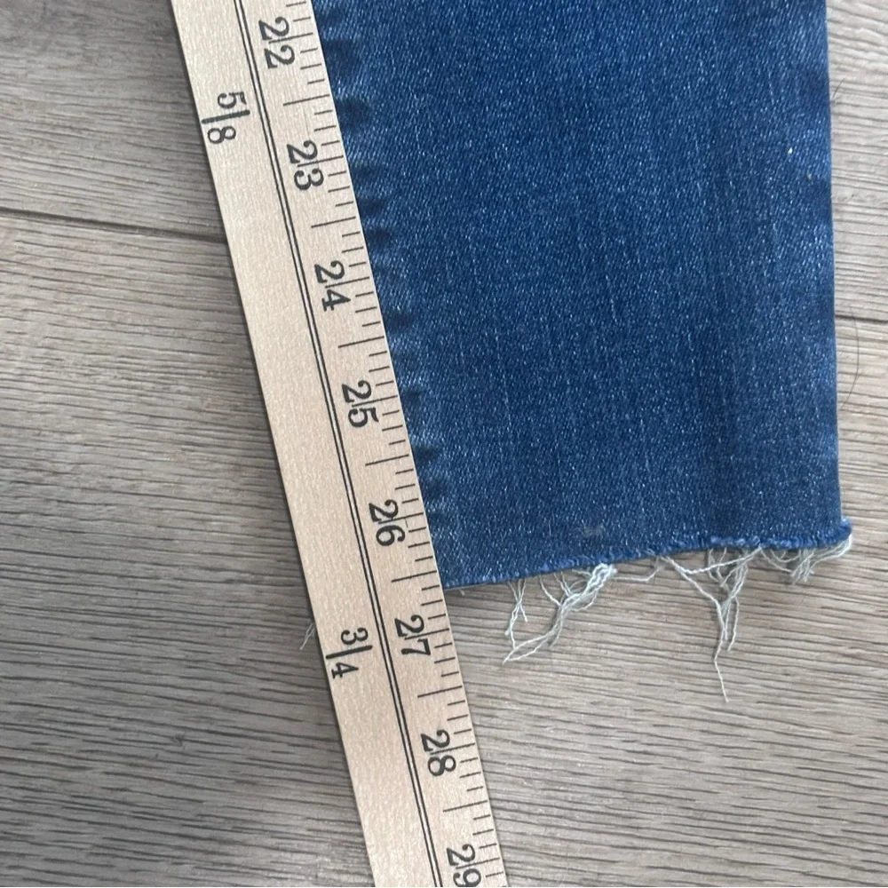 Express High Rise Skinny Jeans Women’s Small 0/2/4 Dark Wash‎ Distressed NWT